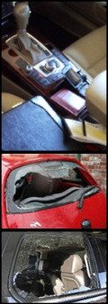 car safety tips wallet car smashed