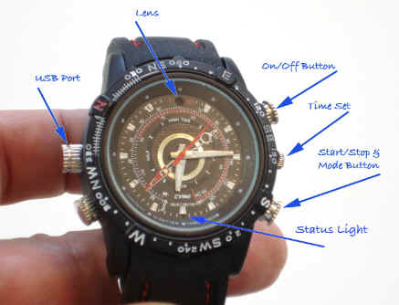 sporty spy watch