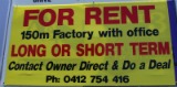 safe investing for rent sign